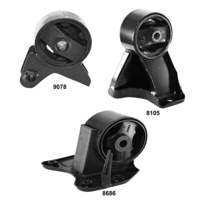 Juego de 3 soportes de motor y transmisión, se adapta a Eagle Talon 2,0 L Turbo; AWD, MT. Foto 1 de 4