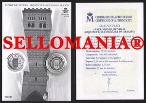 2020 ARQUITECTURA ARTE MUDEJAR ART ARAGON PRUEBA OFICIAL PLATA ** MNH TC23731 - Imagen 1 de 3