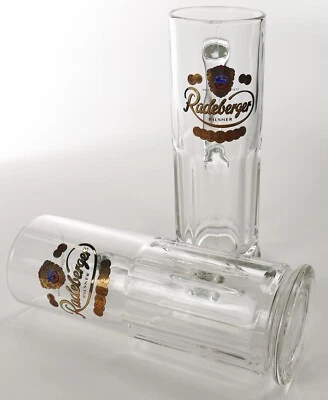 2 x Radeberger Pilsner Bier Glas Seidel 0,3l Henkelkrug seit 1872 Gläser 0925 - Bild 1 von 4