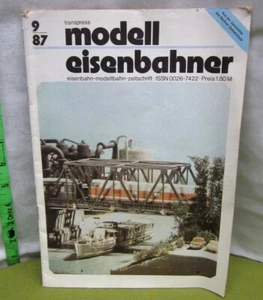 MODELL EISENBAHNER model trains Transpress magazine German 1987  - Picture 1 of 4