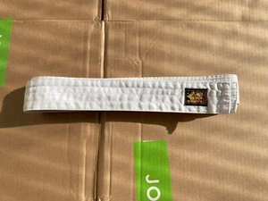 E-Bogu Iai/Iaido Obi Belt White Size 4 f/ Waists 33in to 37in, 2in Wide, Cotton - Picture 1 of 2