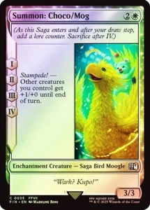 Summon: Choco/Mog FOIL - 0035 - Common - Final Fantasy FIN MTG - Picture 1 of 1