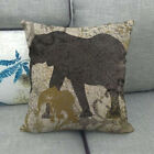 Wild Animal Bear Deer Moose Pillow Case Lodge Wildlife Cabin Sofa Cushion Covers
