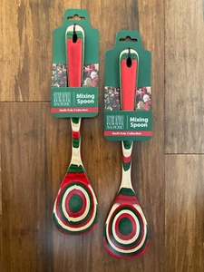 Baltique Wooden Spoons Safe for Nonstick Cooking Serving Wood Lot of 2 New - Picture 1 of 3