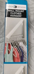 Retractable Clothes Rack Wall Mount Folding Clothes Hanger Drying Rack - Picture 1 of 4