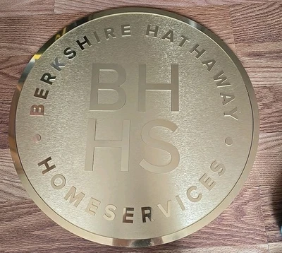 Berkshire Hathaway HomeServices Metal Wall Plaque Sign Decor - Image 1 of 4