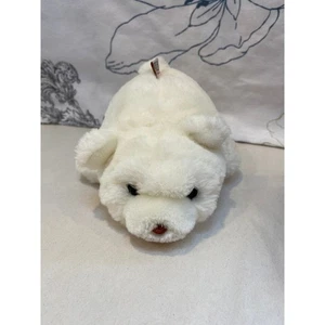 1980 Gund Snuffles White Polar Bear Plush Stuffed Brown Nose Small  - Picture 1 of 9