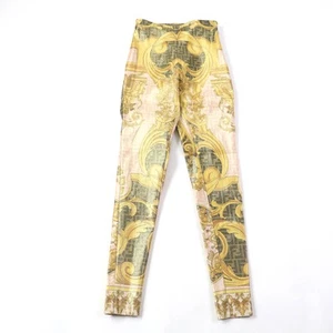 FENDACE FR6372 Ladies Pants Unused Fendi Versace FF Logo Baroque Leggings Spats - Picture 1 of 16