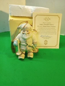 Lenox Christmas Ornament Santa's Downhill Delivery 2001 - Bild 1 von 5