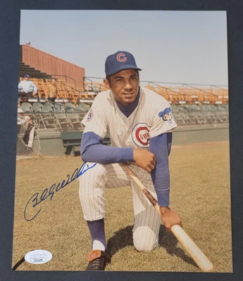 BILLY WILLIAMS Signed 8x10 Photo-HALL OF FAME-CHICAGO CUBS-JSA - Image 1 of 4