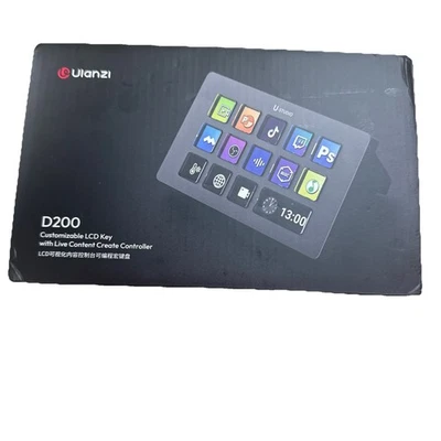 Teclado macro D200 U-Studio, 14 teclas LCD, 13 teclas macro personalizables para controlar Foto 1 de 3