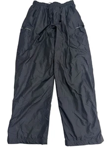 Nike Vintage Black Cargo Track Windbreaker Pants Cinch Leg Men’s Size Large - Picture 1 of 12