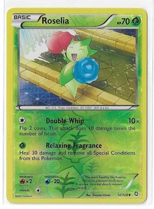 Roselia 12/124 Reverse Holo Dragons Exalted Uncommon Pokémon TCG - Picture 1 of 2