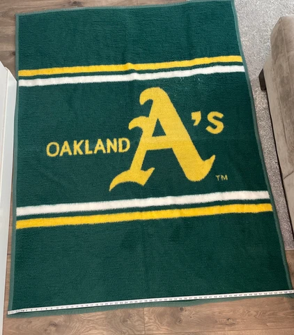Biederlack Of America Stadium Blanket Oakland A's Athletics Baseball 57 x 73 Cover