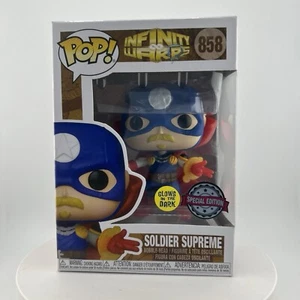 Funko Pop! Vinilo: Marvel Infinity Warps - Soldier Supreme - GITD - #858 - Imagen 1 de 5