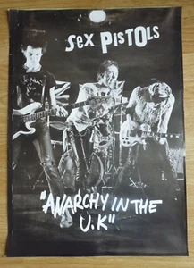 SEX PISTOLS - 'ANARCHY IN THE U.K ' - 60cm x 40cm approx poster quality repro - Picture 1 of 1