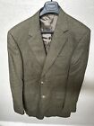 Burberry 92% Wool 8% Cashmire Green Tweed  Coat/ Jacket Size 40 Regular