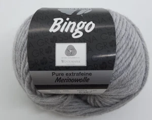 (110 € /kg):  50 g LG Bingo, Merinogarn, Partie 5367  Fb. 001 #6493 - Bild 1 von 1