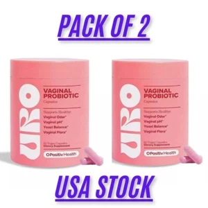 URO Vaginal Probiotics for Women, pH Balance, Odor & Flora Support, 60ct- 2 Pack - Picture 1 of 5