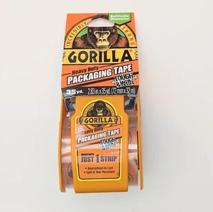 Gorilla Heavy Duty Packaging Tape 2.83in x 35 yards Refillable Disp 2 pack - Picture 1 of 4