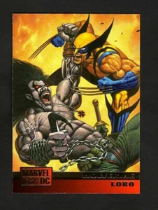 DC VS MARVEL COMICS BASE CARD 55 WOLVERINE LOBO - Imagen 1 de 2