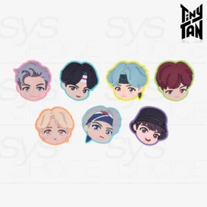 BTS TinyTAN offizielle authentische Ware großes Gesicht Stroh Dekoration Maskottchen 7-teiliges SET - Bild 1 von 7