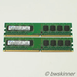 2x 512MB 1Rx8 PC2-4200U-444 Samsung RAM Modules. M378T6553CZ3. 1GB. - Picture 1 of 2