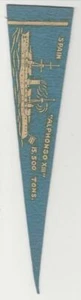 BF13 Felt Pennant, Battleships, 1910, Spain, Alphonso XIII (Light Blue) - Picture 1 of 1