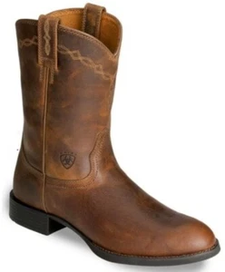 Ariat Men’s Heritage Roper Western Boots Distressed Brown #10002284 Many Sizes - Picture 1 of 8