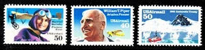 Scott#C128 - C130 MNH OG 1991 50c,40c Set of 3 Airmail stamps - Picture 1 of 1