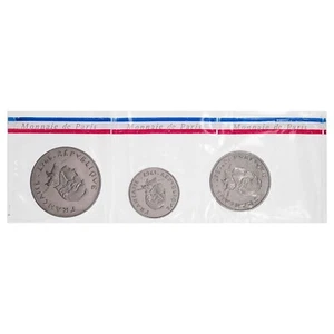 New Caledonia - Sealed 3 Coins 10 - 20 - 50 Francs 1967 Essays - Nickel - Picture 1 of 7