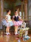 Ballet girl oil painting Giclee Art Printed on canvas for living room L2703