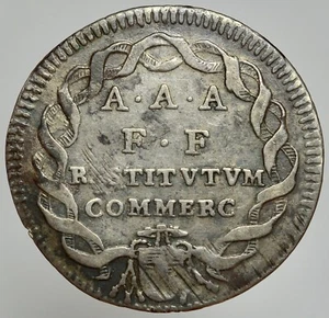 ROMA - CLEMENTE XII 1730-1740 -AG/ GIULIO ANNO VI    RARA ! - Picture 1 of 2