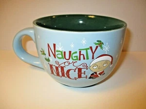 NEW Stewie Family Guy Christmas Coffee Soup Mug 24 Ounce Naughty or Nice - Picture 1 of 5