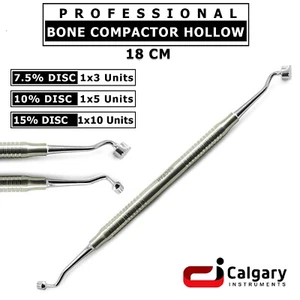 Bone Compactor Hollow, Bone Graft Scoop Syringe Dental Surgery, Packer - Picture 1 of 3
