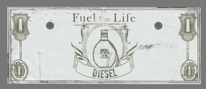 Carte publicitaire - advertising card - Fuel for Life de Diesel - Picture 1 of 1