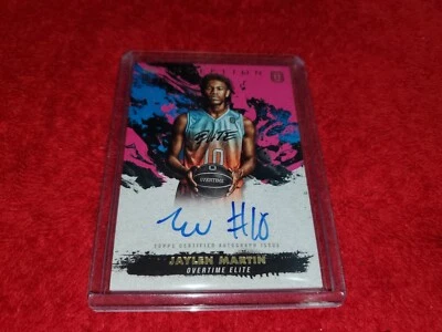 2021-22 TOPPS INCEPTION OVERTIME JAYLEN MARTIN RC PINK AUTO CARD 09/99 - Image 1 of 2