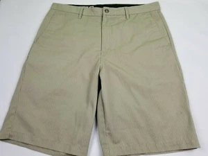 Volcom Men`s  Shorts  Fit Corpo Class  Beige Pinstripe Size  36  #1645 - Picture 1 of 11