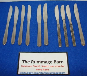vintage LOT -- mixed -- TABLEWARE FLATWARE -- SEE Pattern -- table knives knife - Picture 1 of 3