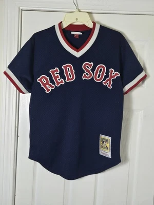 Mitchell & Ness 波士顿红袜队 Ted Williams 击球练习球衣 36 小号 — 第 1/4 张图片