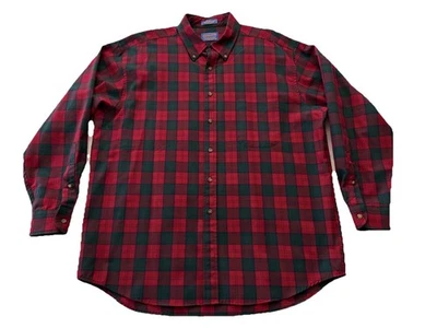 SIR PENDLETON Long Sleeve Christmas Plaid Wool Shirt Red/Green Mens XL - Image 1 of 4