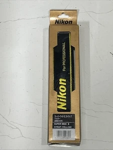 Nikon Super Wide II Strap (Yellow) For FM/FM2/FE/FE2/F3HP Etc. New But Old Stock - Picture 1 of 5
