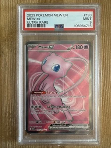 Mew ex - 193/165 - Ultra Rare Full Art Scarlet and Violet 151 Pokemon TCG PSA 9 - Picture 1 of 2