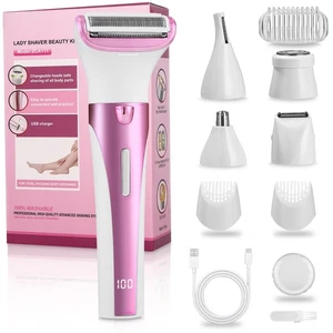 5-In-1 Damenrasierer Elektrischer Rasierer Damen Haartrimmer Intimrasierer - Bild 1 von 5