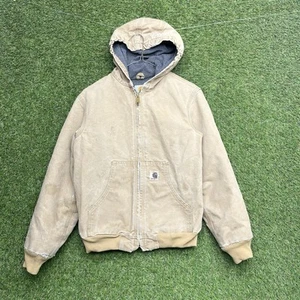 Carhartt Jacket Youth XL 14/16 Boys YYJ159 CML Camel Brown Fleece Lined Zip Up - Picture 1 of 15