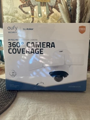 eufy Floodlight Cam 2 Pro 2K FHD Outdoor Wired Security Camera Motion Activated - Image 1 of 4