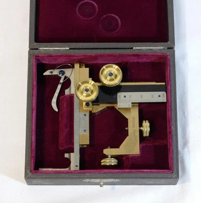 microscope antique collectible  Fascinating Accessory "Leitz Mechanical Stage - Image 1 of 4
