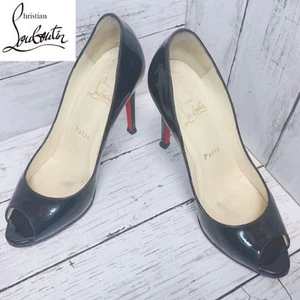 Christian Louboutin Pumps Heel Leather Black EU37/US7 Authentic from Japan - Picture 1 of 24