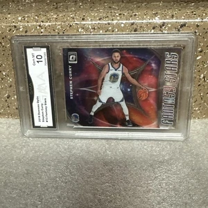 💥FUTURE HOF STEPHEN CURRY💥DONRUSS OPTIC HOLOGRAM 💥GMA GEM MT 10 - Picture 1 of 9