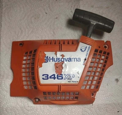 OEM Genuine Husqvarna 346xp Recoil Cover Starter Cover *Working  - Image 1 of 4